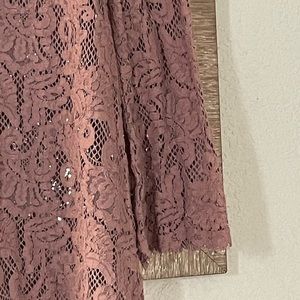 Plum Lace Top